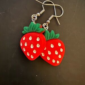 *BOGO* Red and Green Strawberry Charm Jewelry